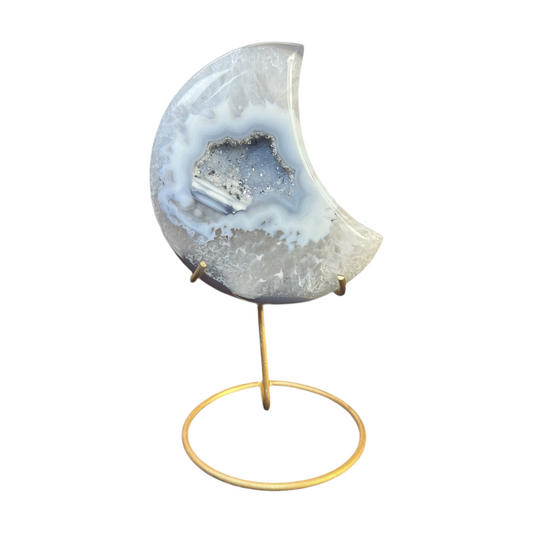 Druzy Agate Moon