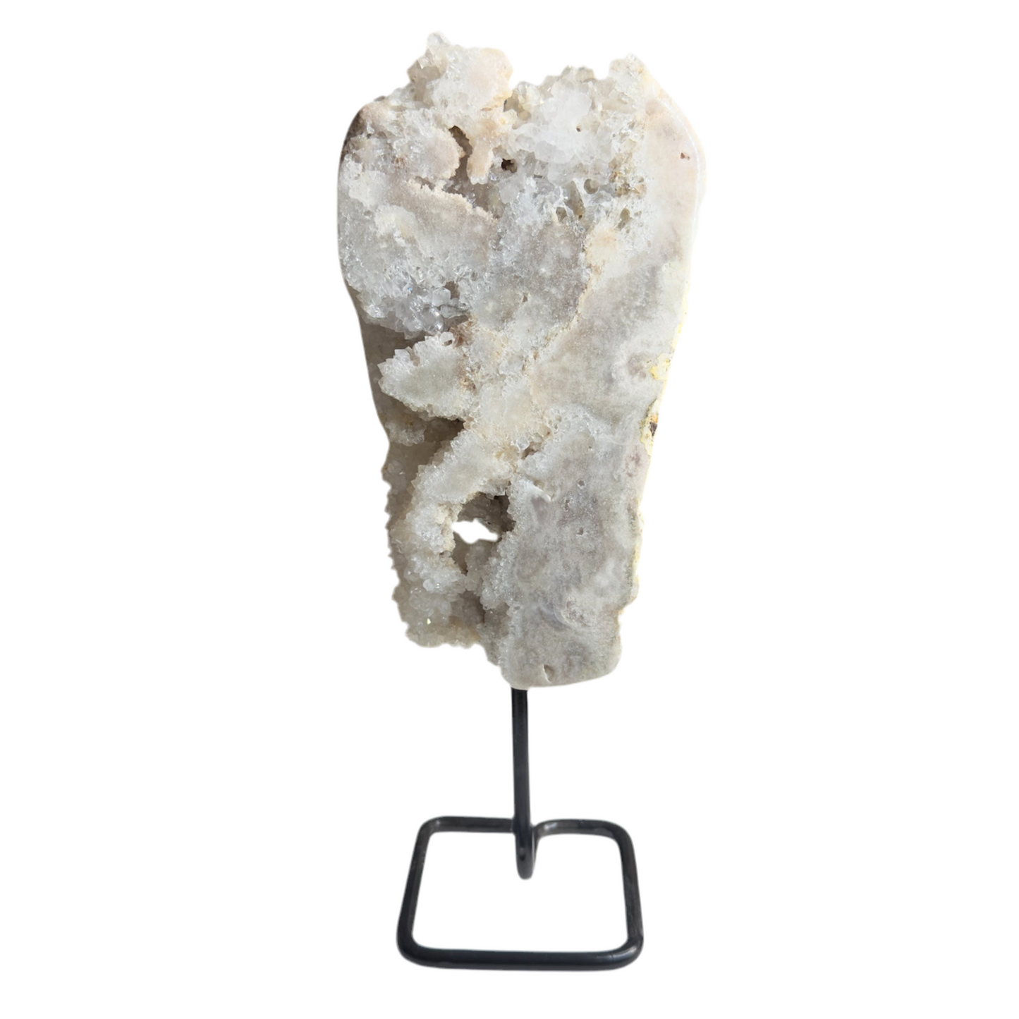 Pink Amethyst Slab On Stand
