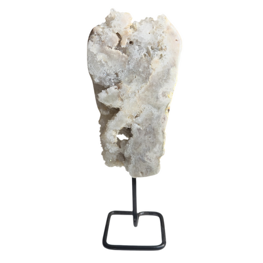 Pink Amethyst Slab On Stand