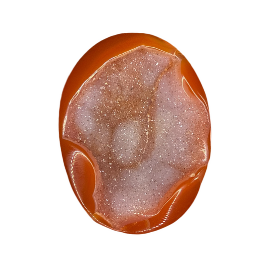 Druzy Carnelian Palm