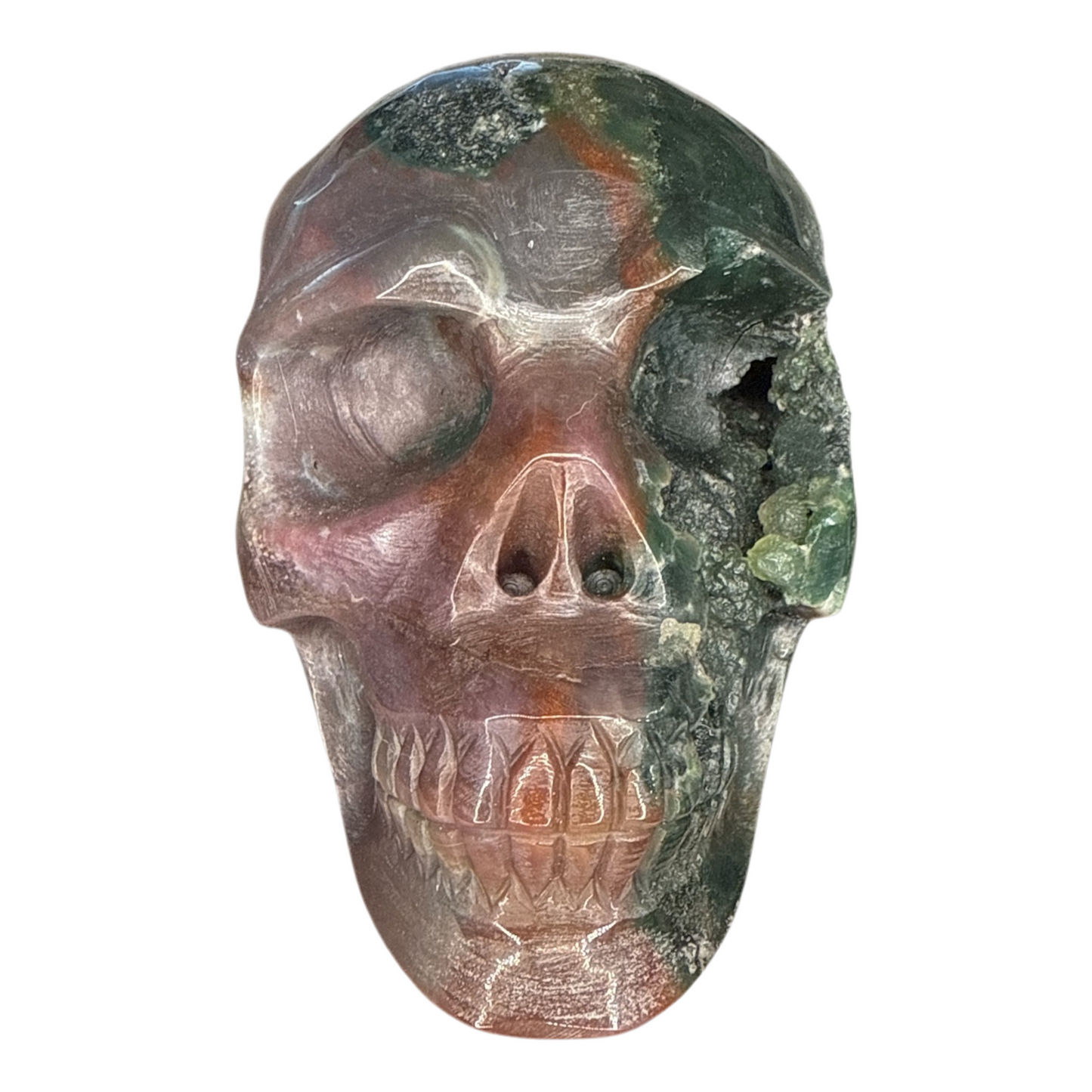 Ocean Jasper Skull