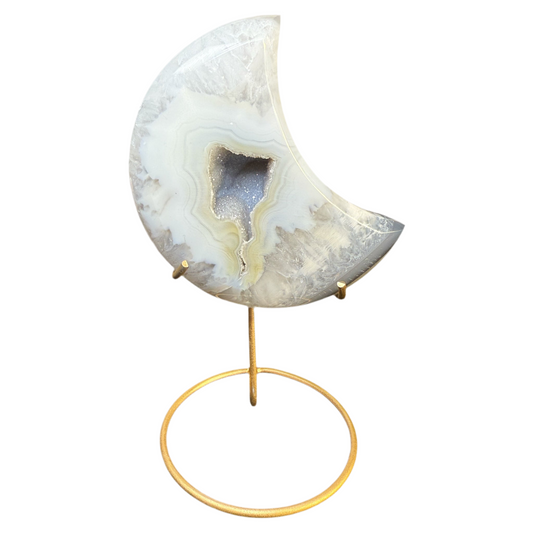 Druzy Agate Moon