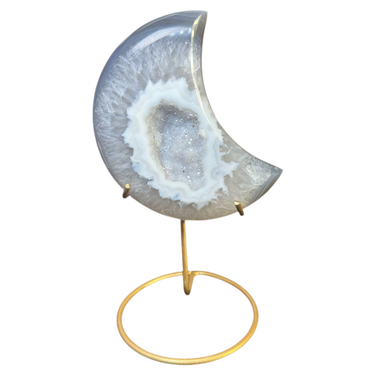Druzy Agate Moon