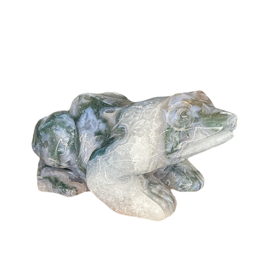 Moss Agate Frog