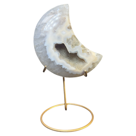 Druzy Agate Moon