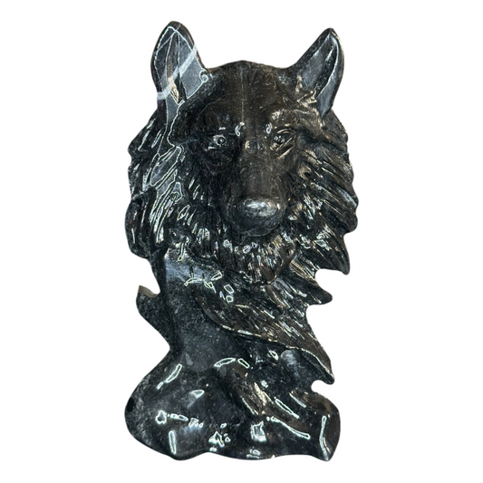 XL Black Jasper Wolf