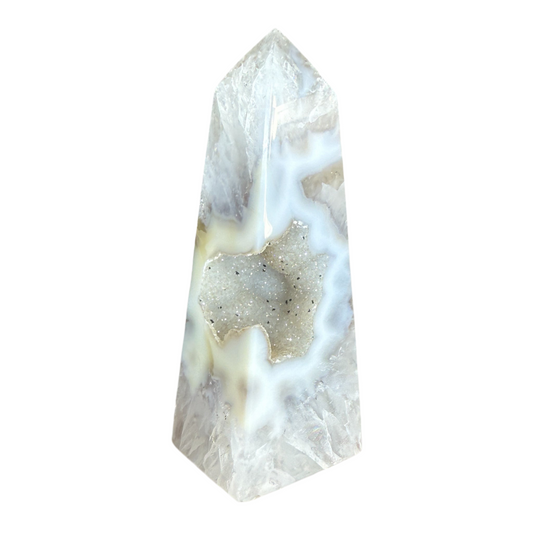 Druzy Agate Tower