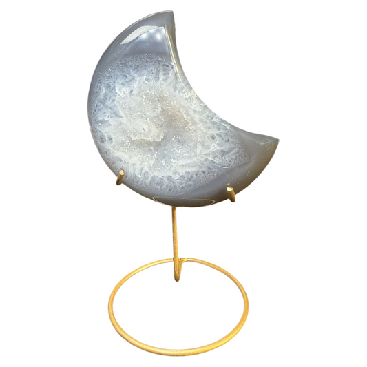 Druzy Agate Moon