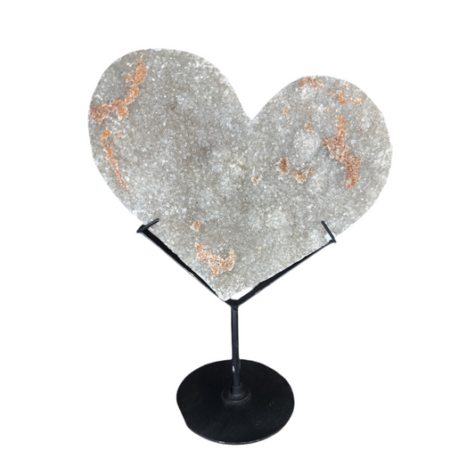 Druzy Amethyst Heart