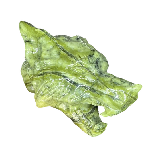 XL Jade Wolf Head