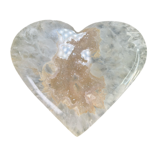 XL Druzy Agate Heart