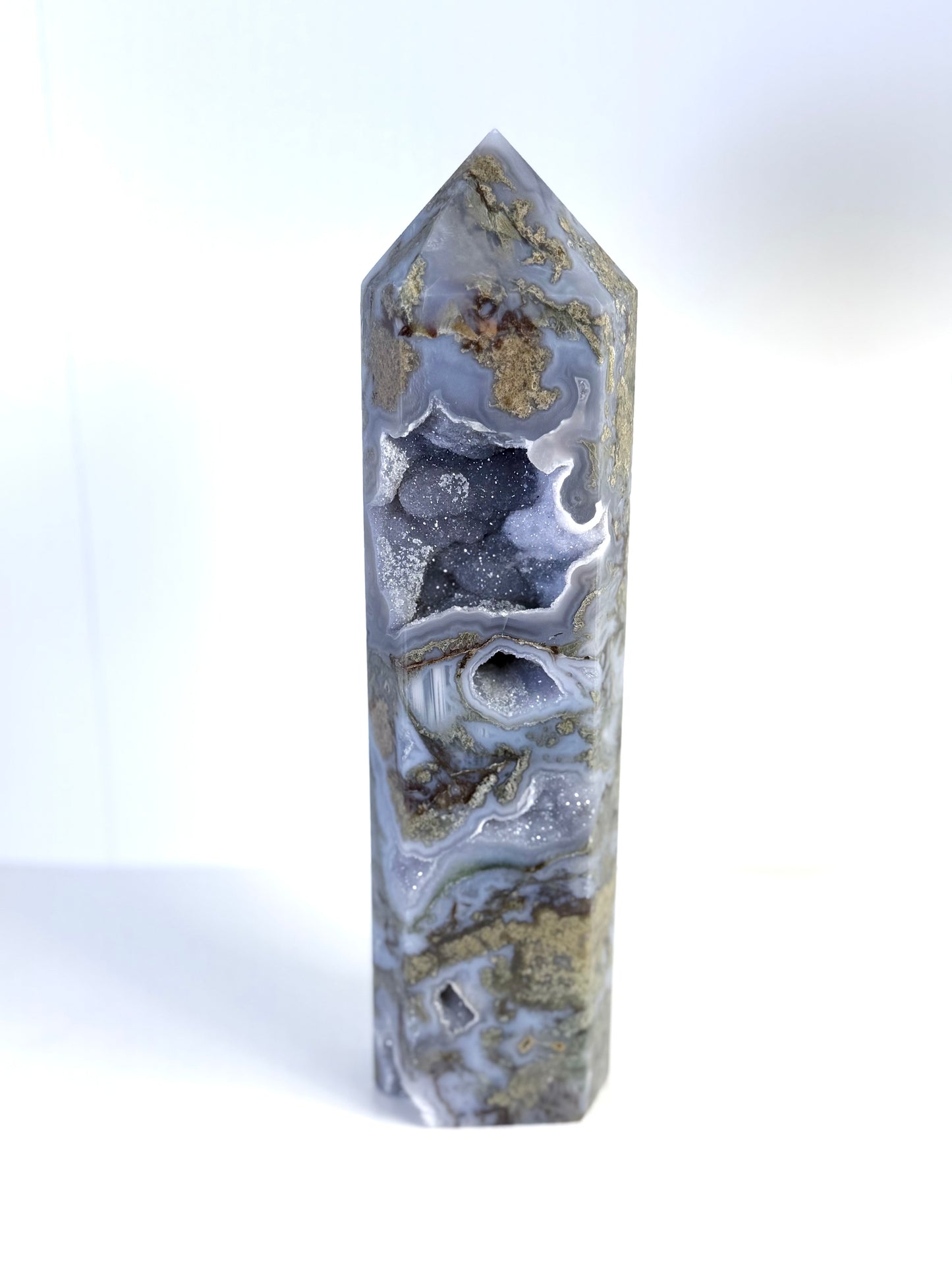 XL Moss Agate Tower