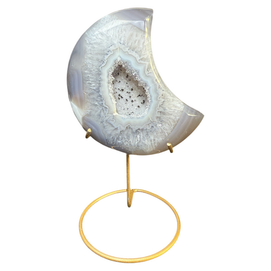 Druzy Agate Moon