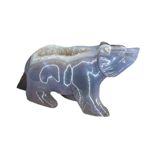 Druzy Agate Bear