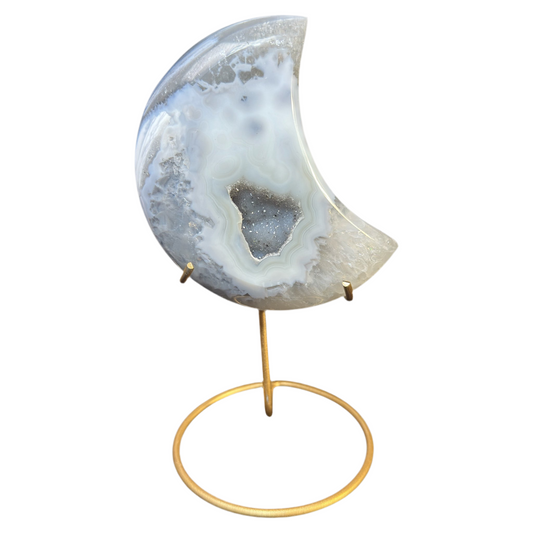 Druzy Agate Moon