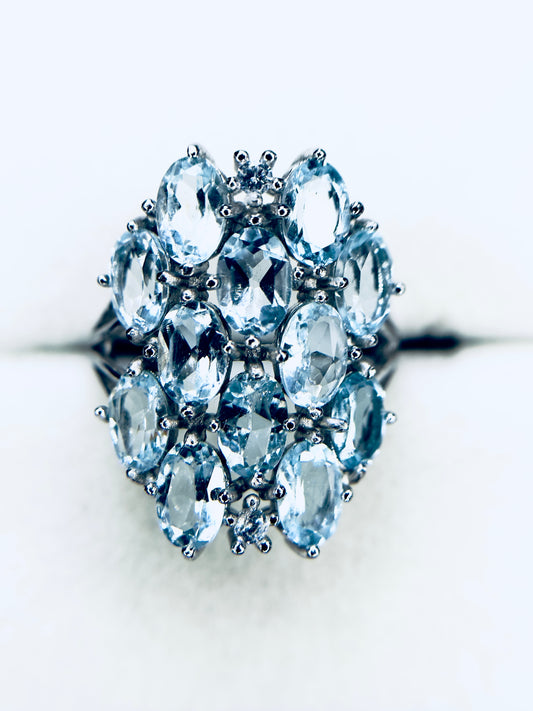 HQ .925 Aquamarine Ring