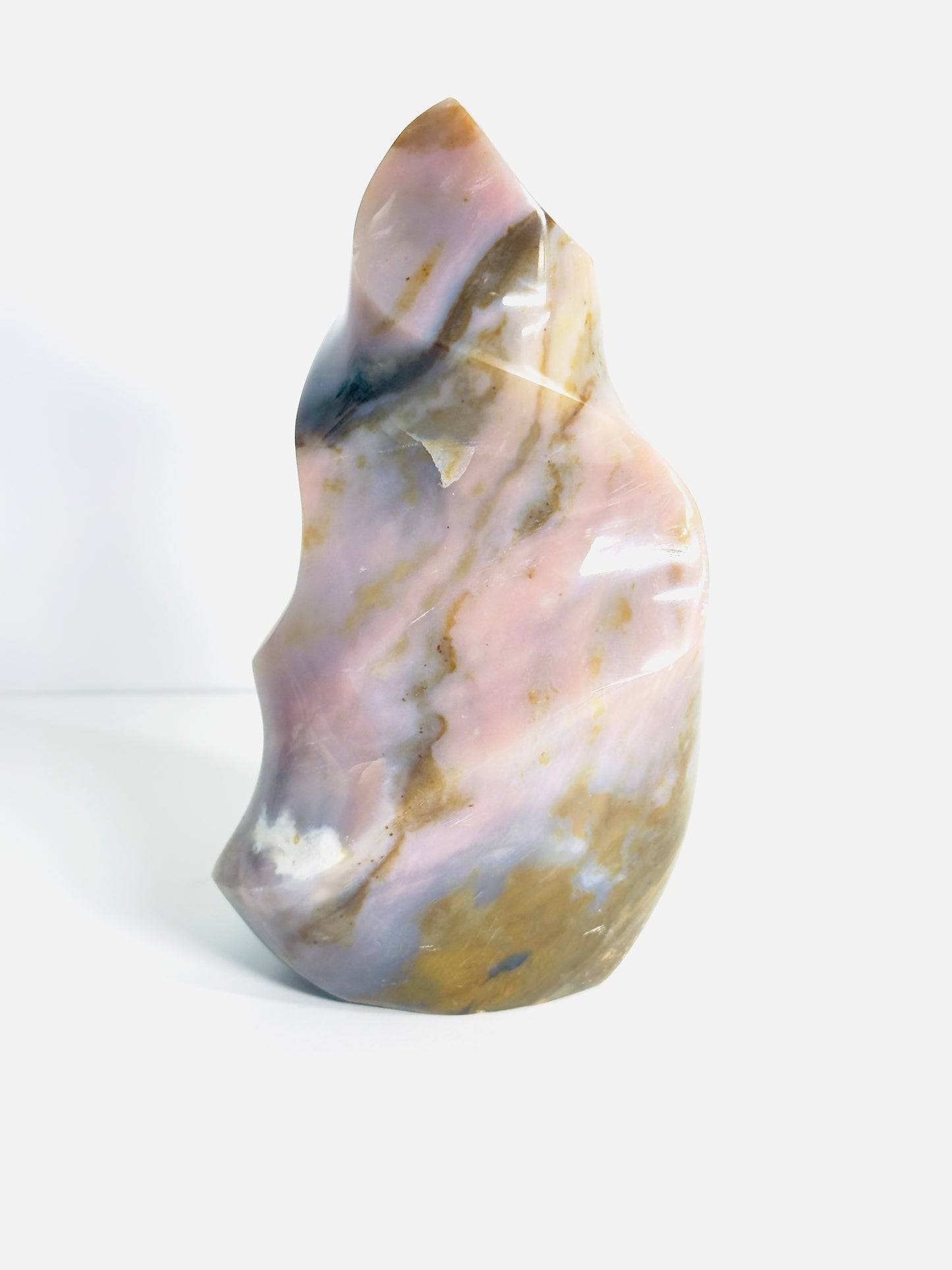 Pink Sea Jasper Flame