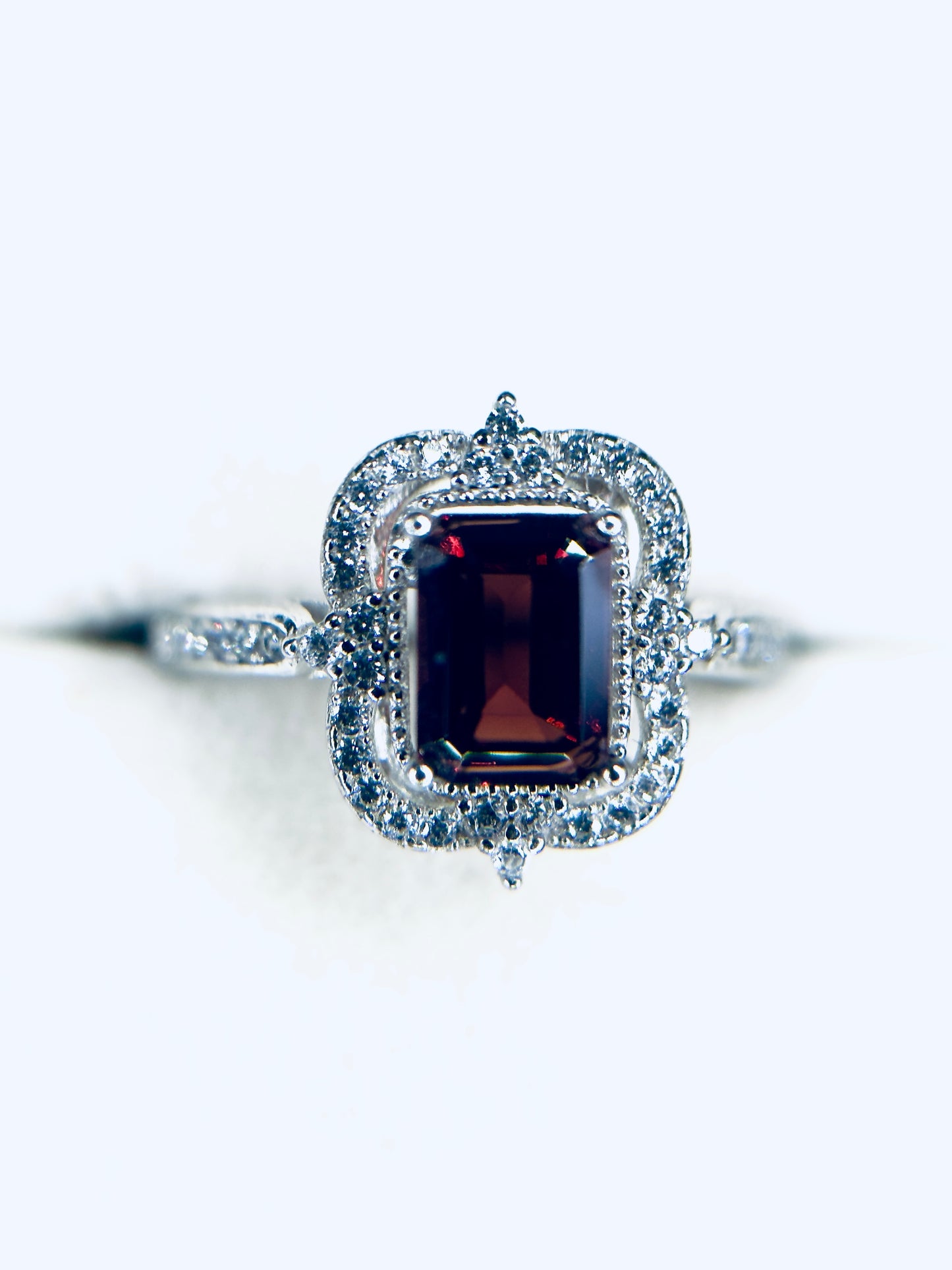 .926 Adjustable Garnet Ring