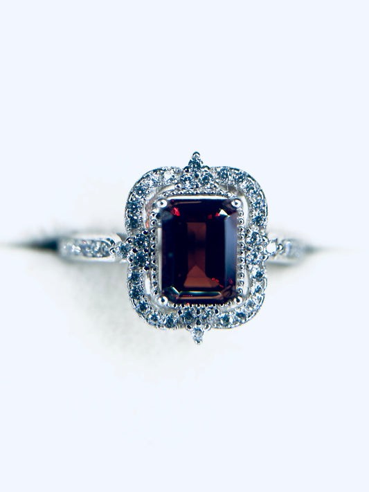.926 Adjustable Garnet Ring