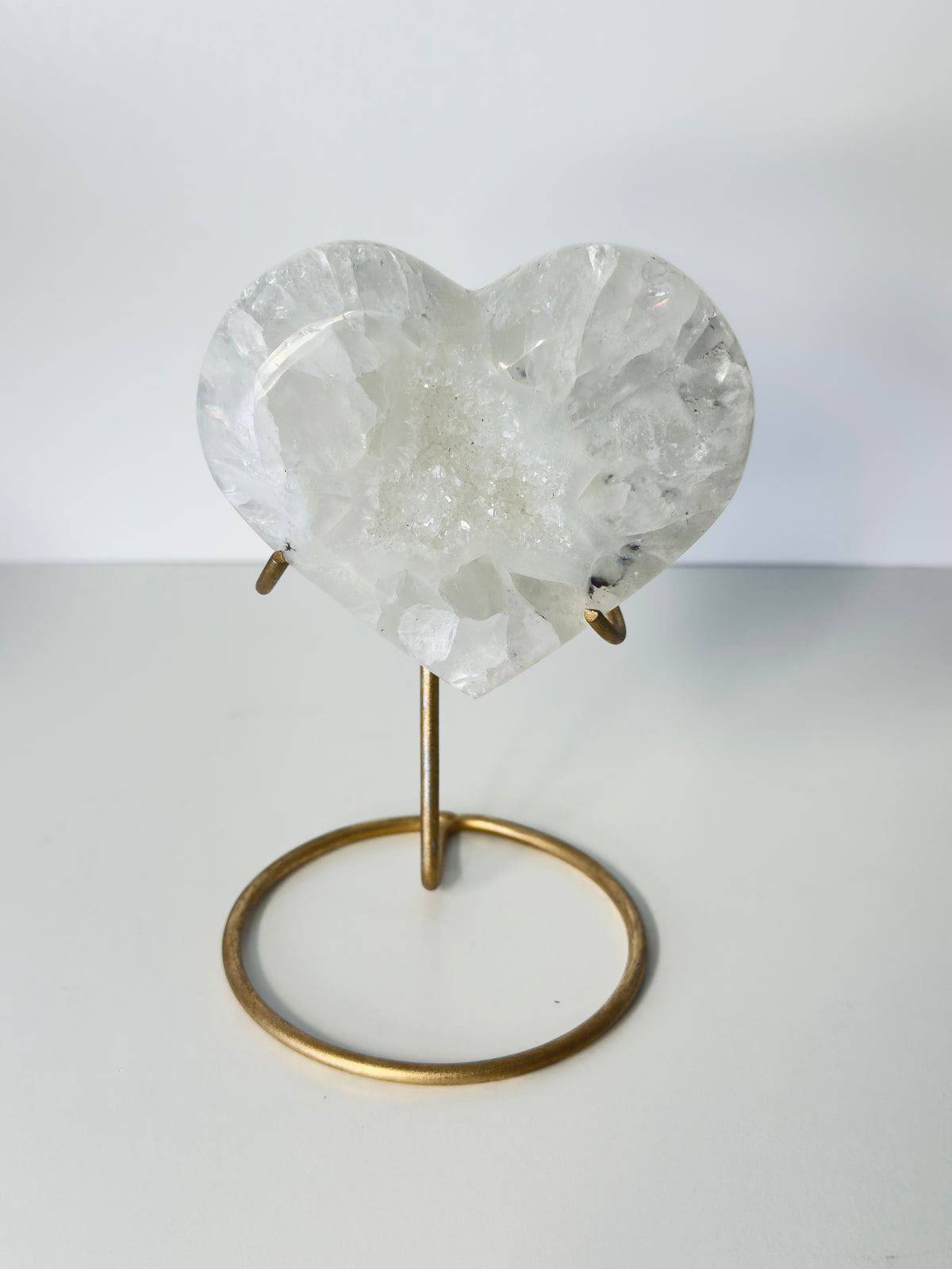Druzy Agate Heart