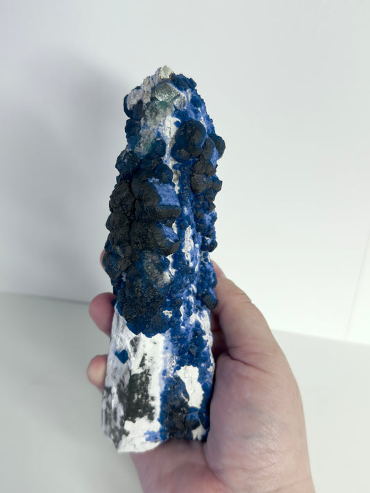 Blueberry Fluorite X Candle Quartz