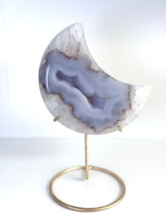 Druzy Agate Moon