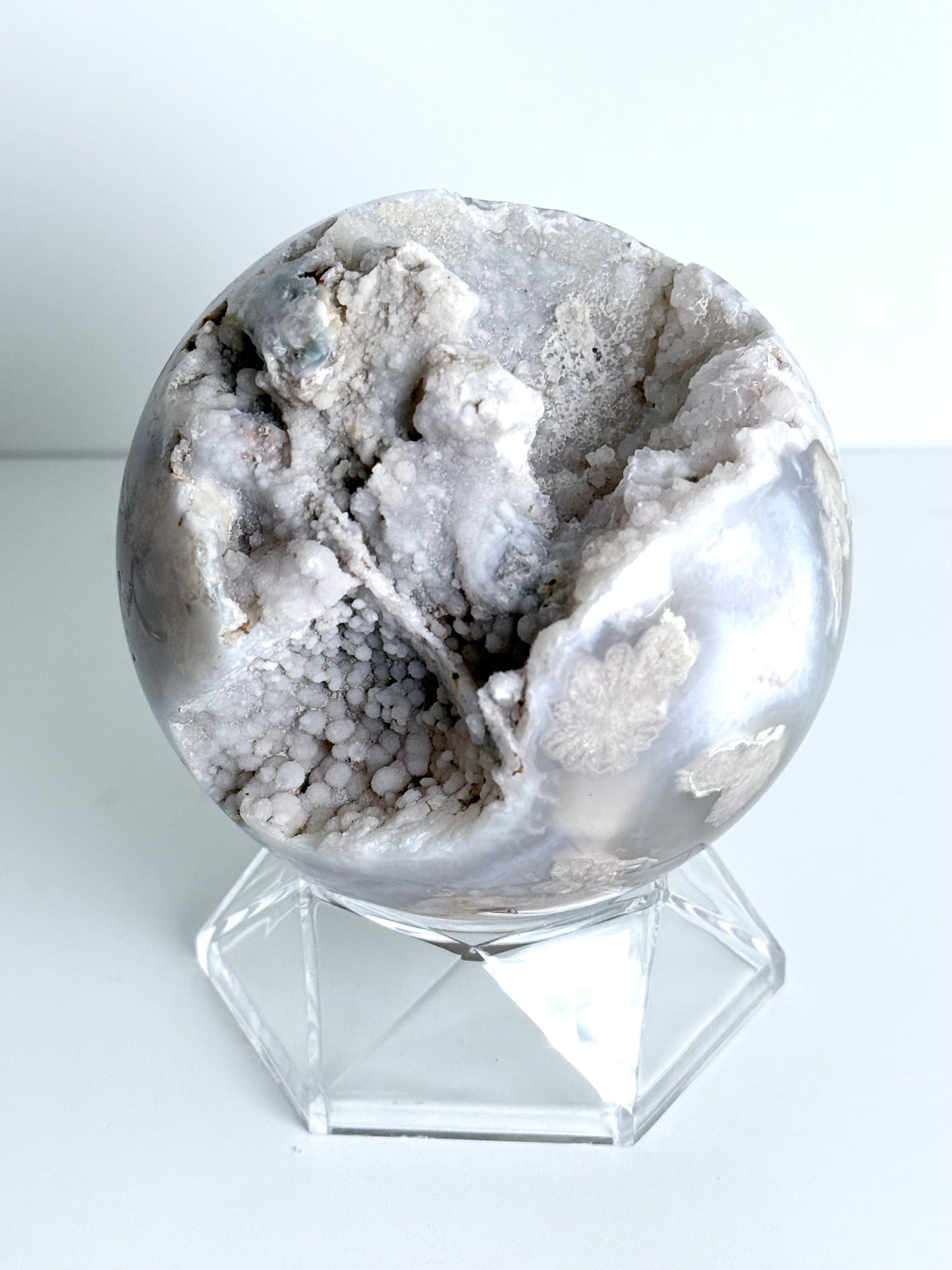 Flower Agate Sphere