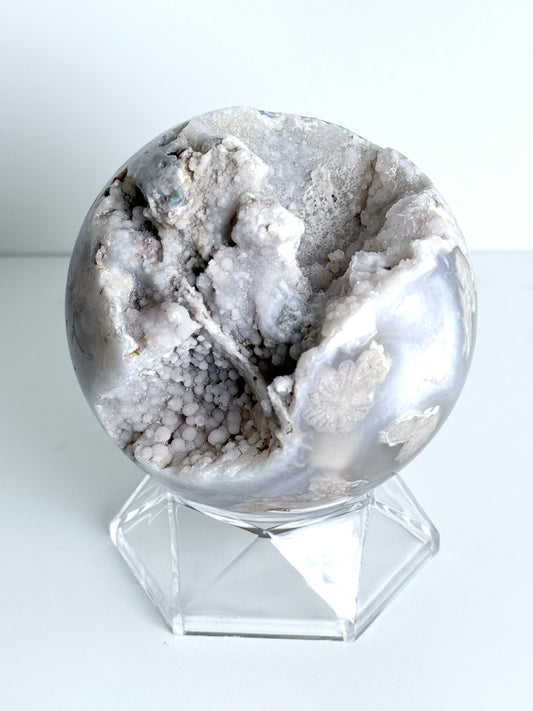 Flower Agate Sphere