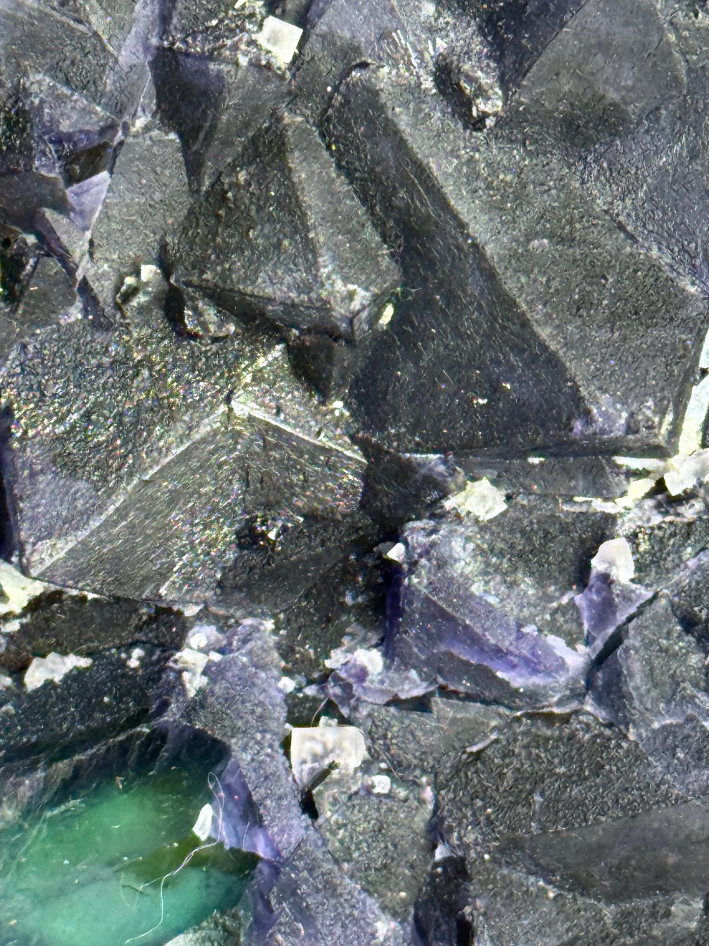 Deep Violet Fluorite Cluster