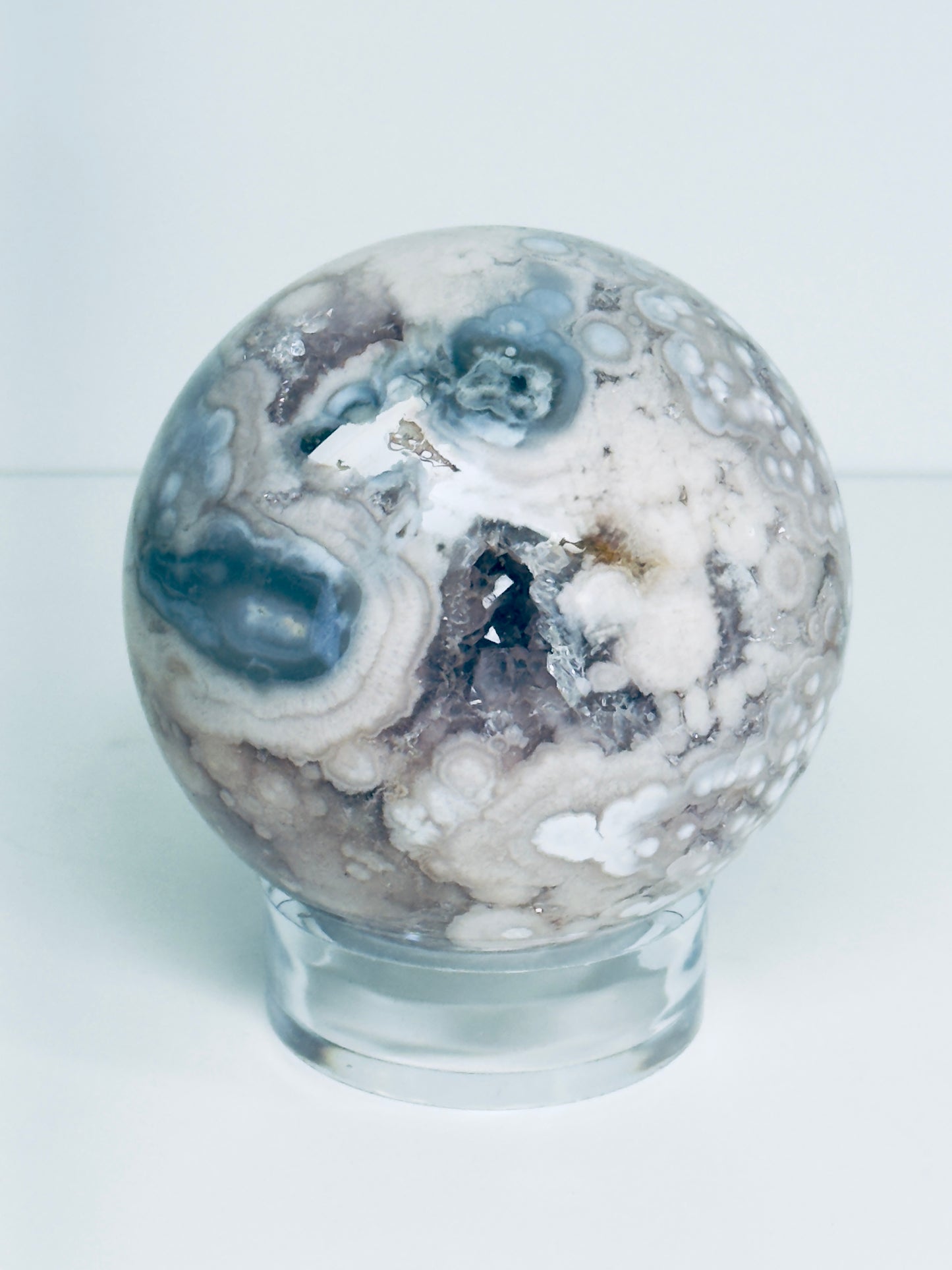 Flower Agate Sphere