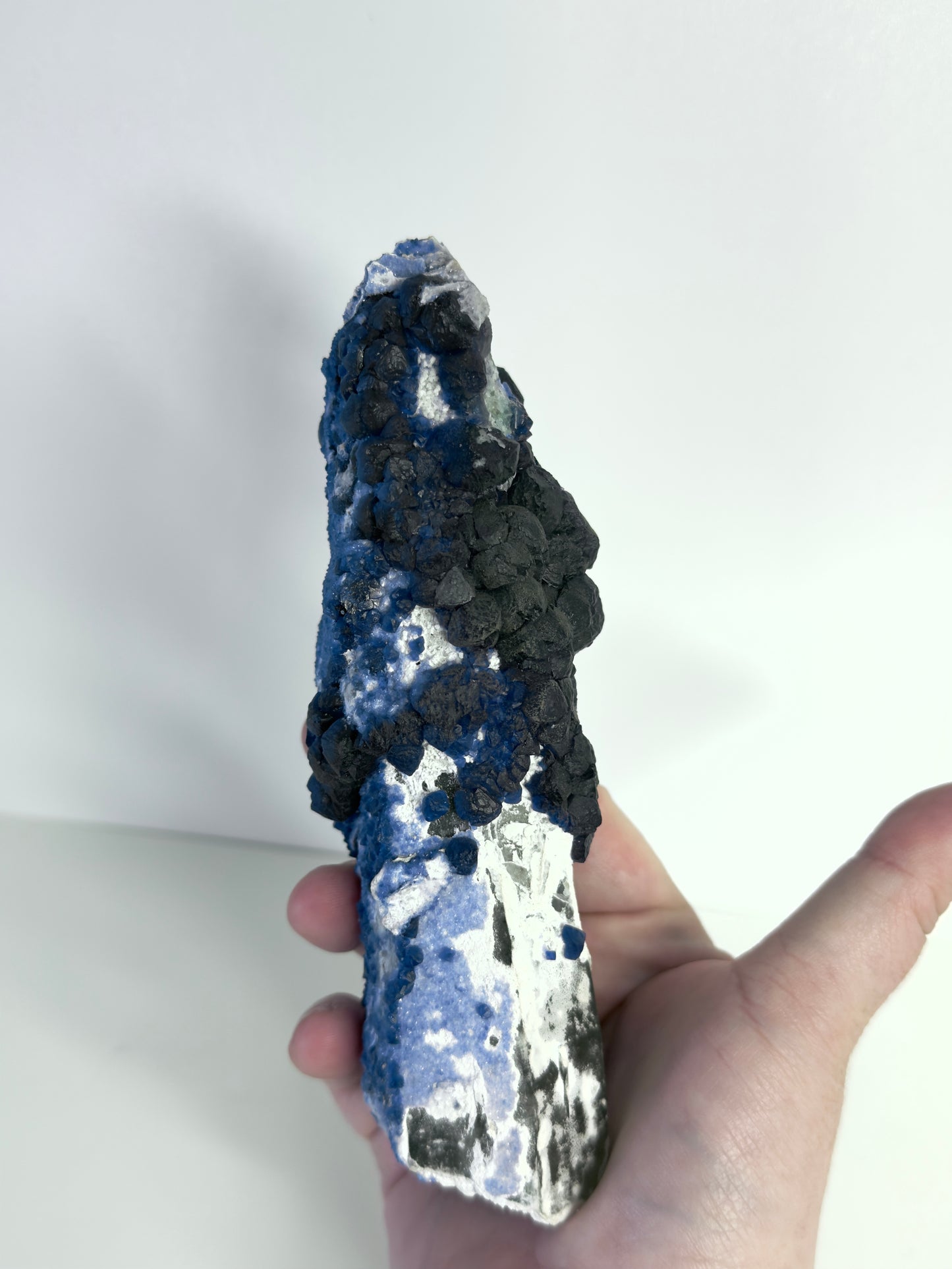 Blueberry Fluorite X Candle Quartz