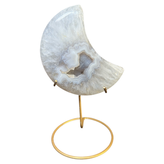 Druzy Agate Moon