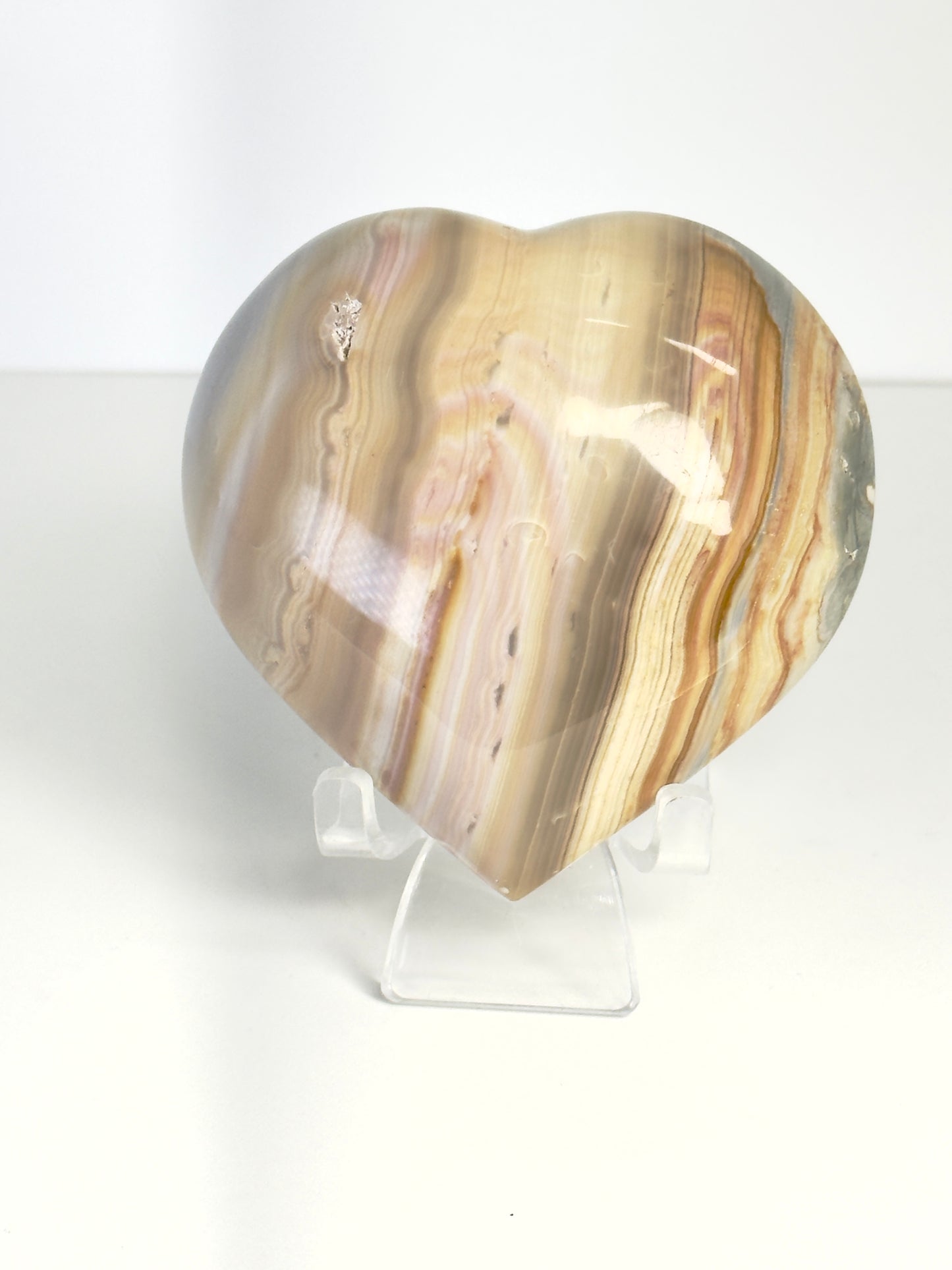 Pastel Onyx Chubby Heart