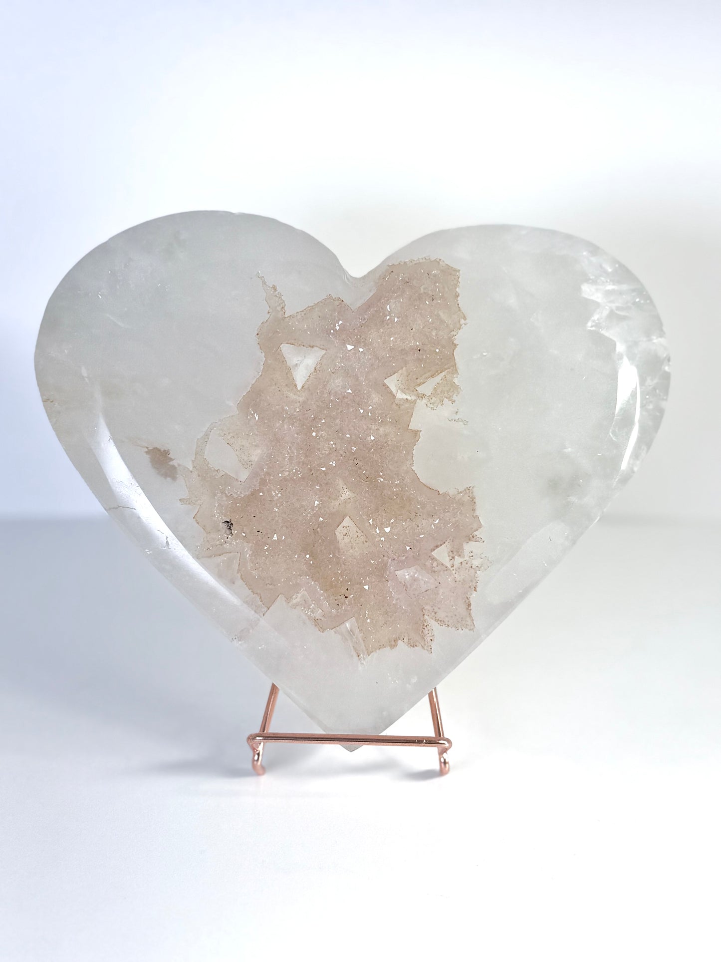 XL Druzy Agate Heart