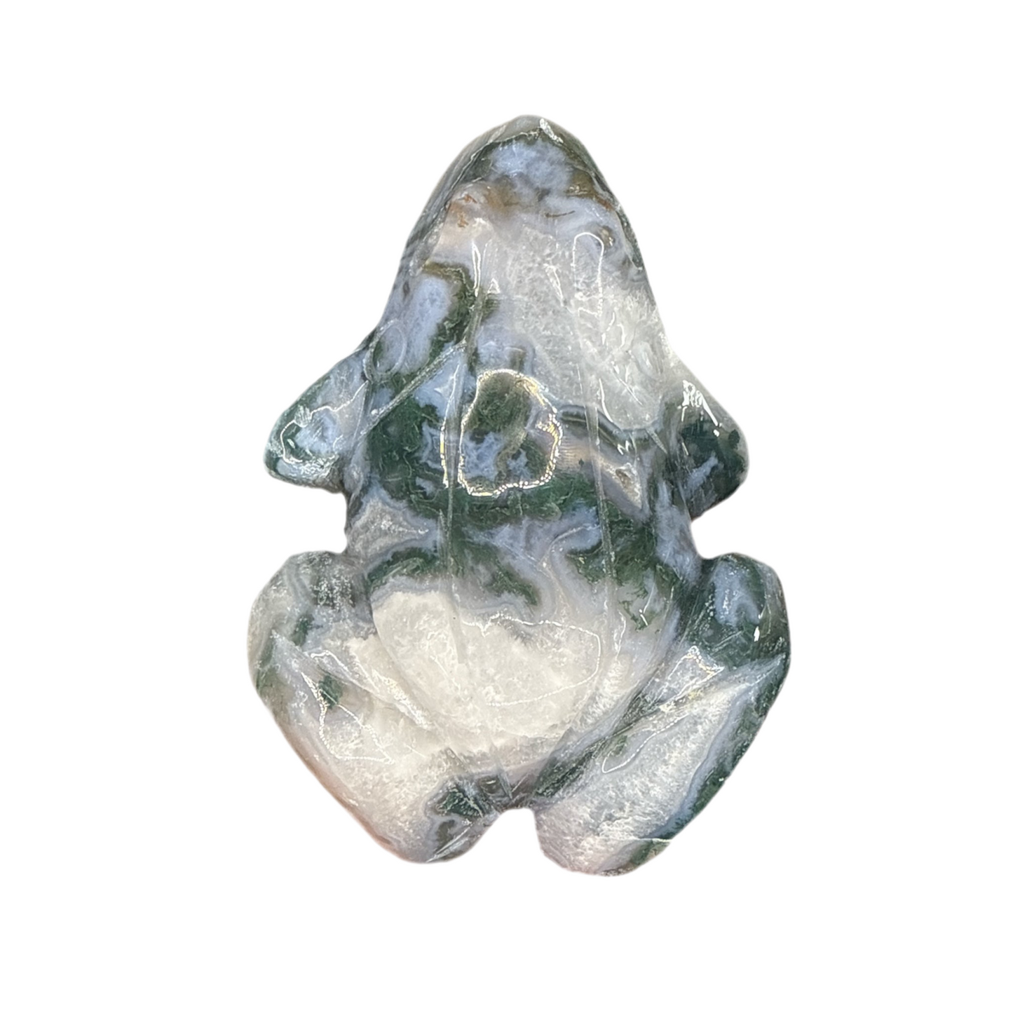 Moss Agate Frog