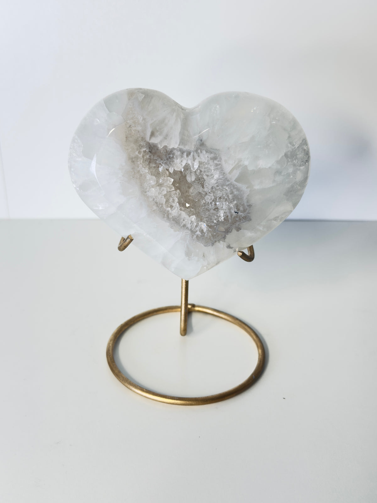 Druzy Agate Heart