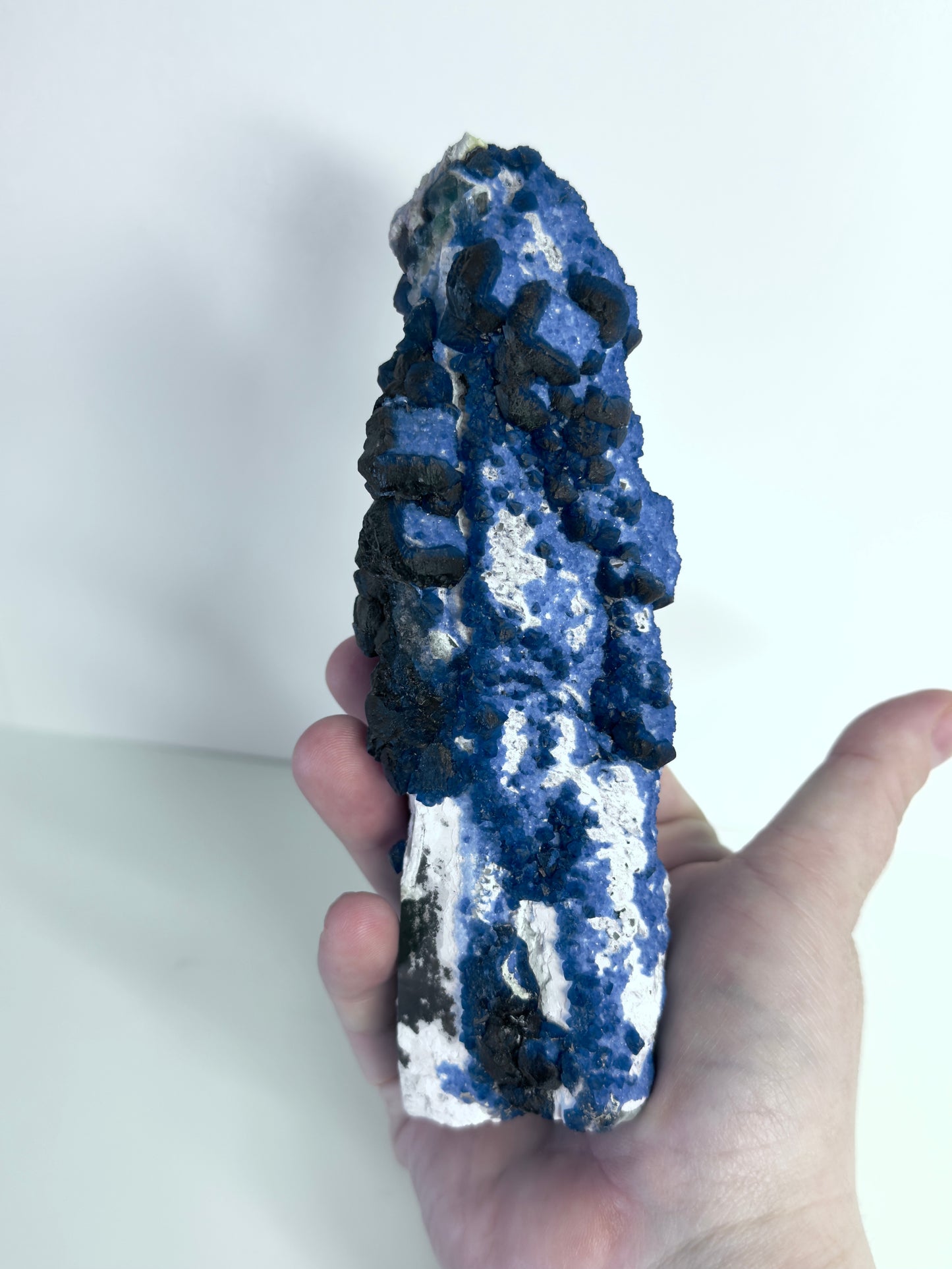 Blueberry Fluorite X Candle Quartz