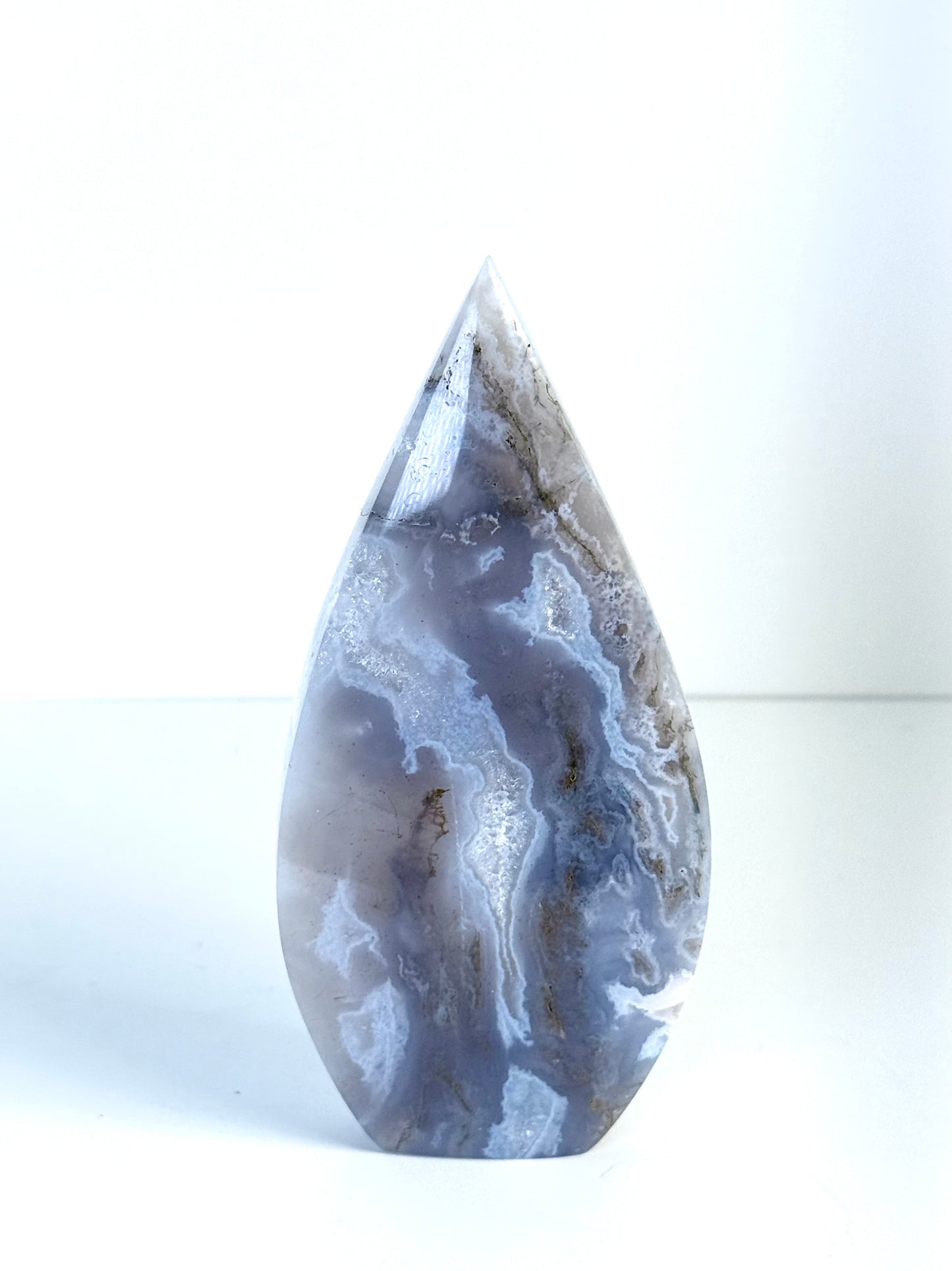 Moss Agate Tear Drop