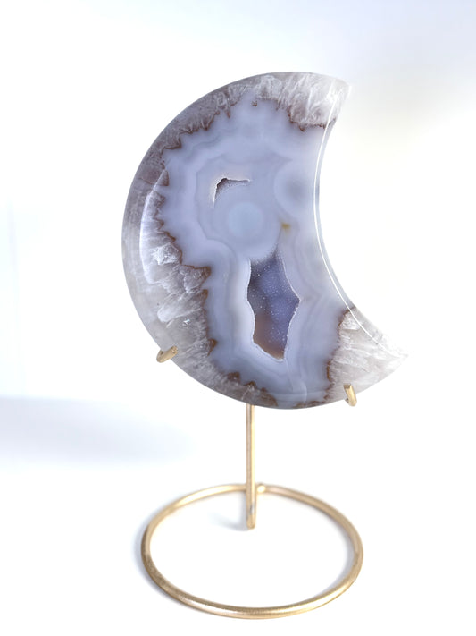 Druzy Agate Moon